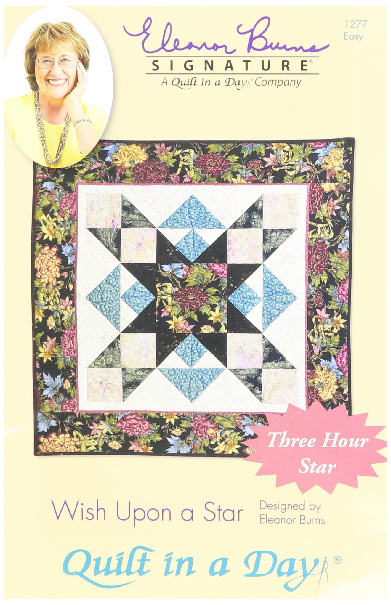 Eleanor Burns Signature Quilt Pattern - Wish Upon a Star DIY Quilting Kit | Easy One-Day Quilt Project for Beginners | Perfect for Home Decor, Baby Gifts & Cozy Bedroom Accents