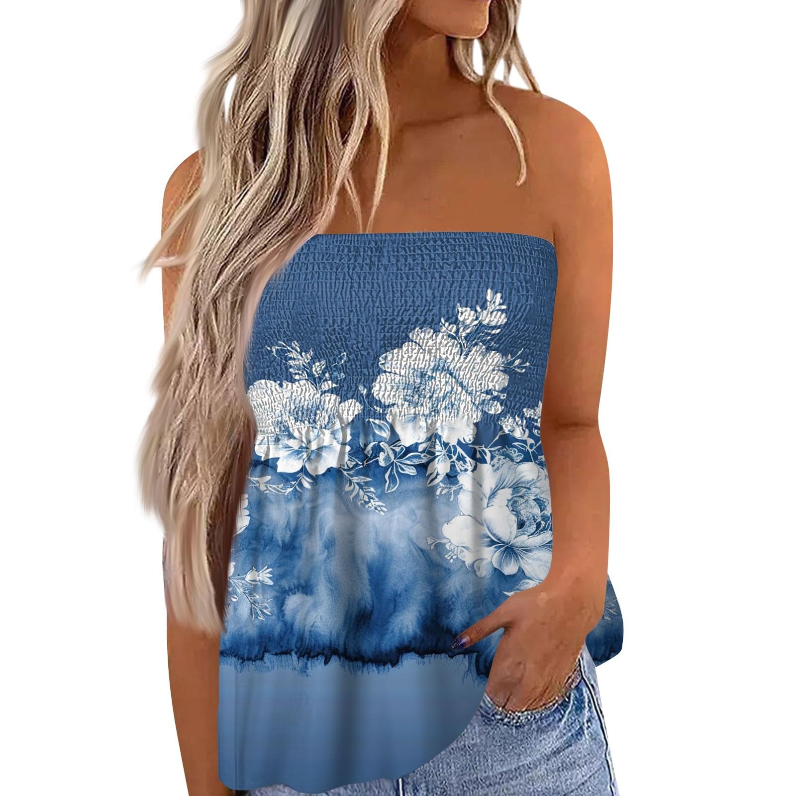 Women's One Shoulder Tube Top - Slim Fit Strapless Bandeau Crop Top for Summer | Sexy Sleeveless Tunic for Beach, Party & Casual Outfits