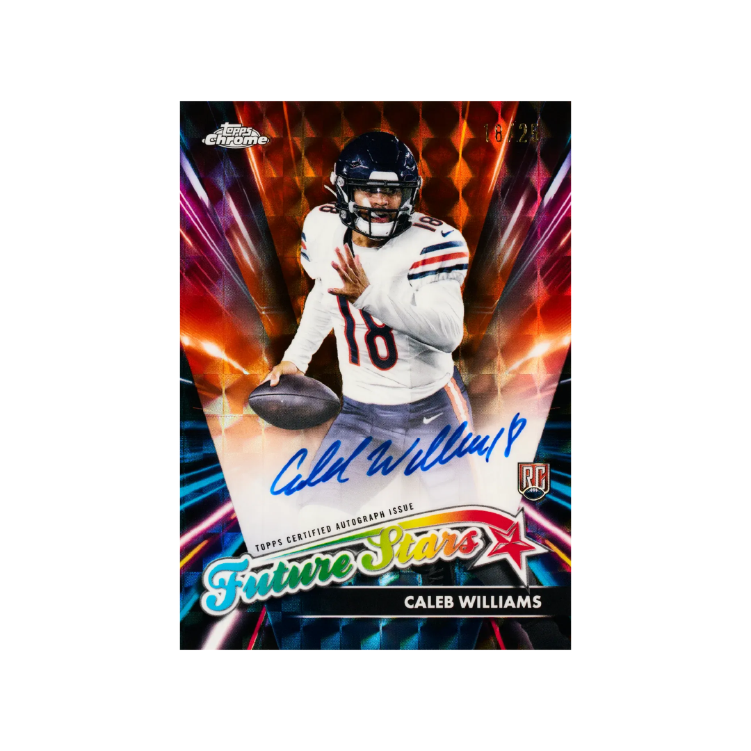 2024 Topps Chrome Football Hanger Box - Premium NFL Trading Cards Collection for Collectors & Fans - Perfect for Sports Memorabilia Displays & Fantasy Football Drafts
