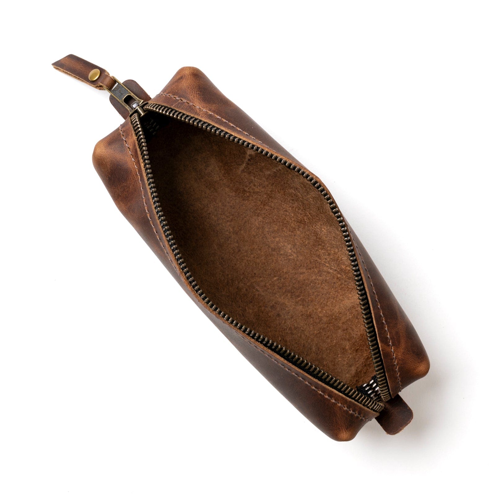 Premium Genuine Leather Pencil Case for School & Office - Stylish Organizer for Pens, Markers & Art Supplies - Perfect Gift for Students & Professionals