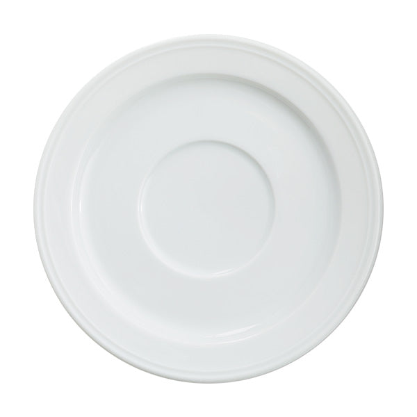Alani 025122 6 3/4 Inch Stacking Saucers for Cups - Bulk Pack of 24 - Perfect for Restaurants, Cafes, and Party Serving