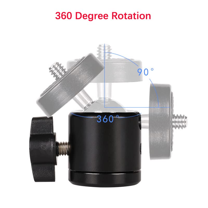 360° Aluminum Alloy Hot Shoe Mount Adapter with 1/4