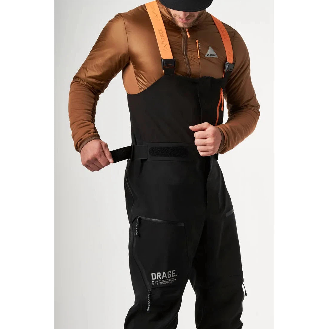 Orage Men's Mountain X Gibson 3L Bib Snow Pants 2025 - Waterproof Insulated Ski Bibs for Men - Perfect for Skiing, Snowboarding & Winter Outdoor Adventures