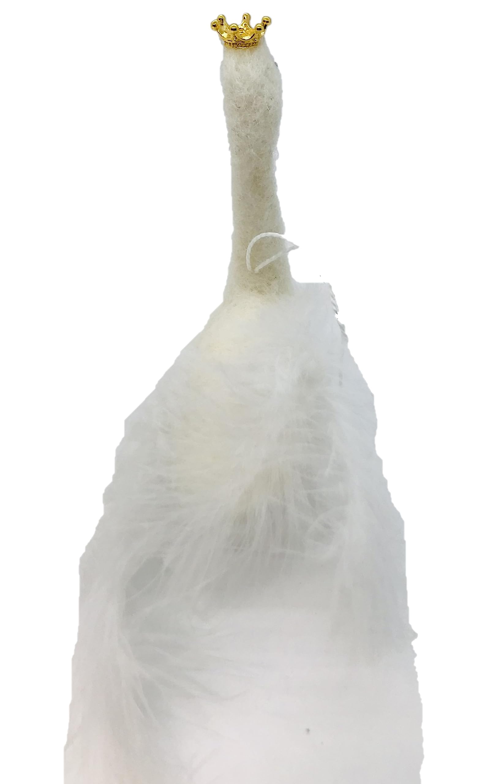 White Swan Needle Felt Ornament - Home Decor & Gift Idea