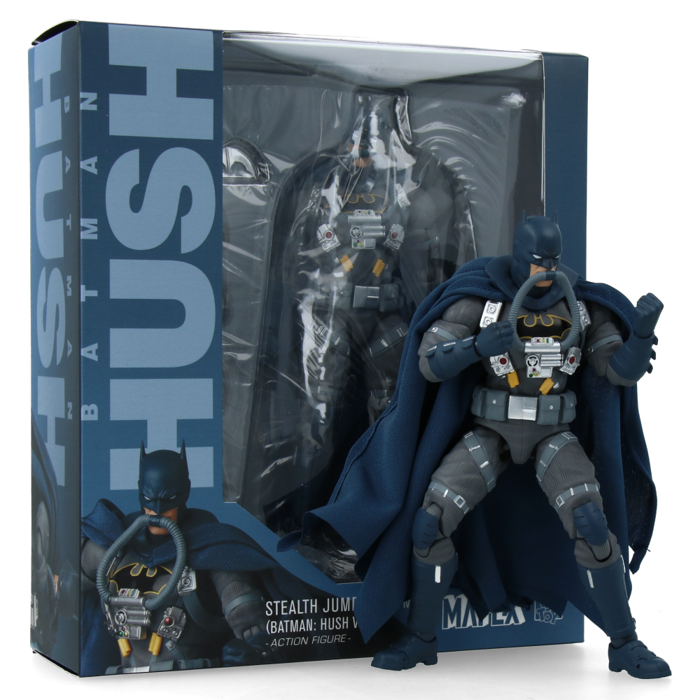 MAFEX Batman Hush Stealth Jumper Action Figure - Collectible DC Comics Superhero Toy for Display & Play - Perfect for Fans, Collectors, and Gift Giving