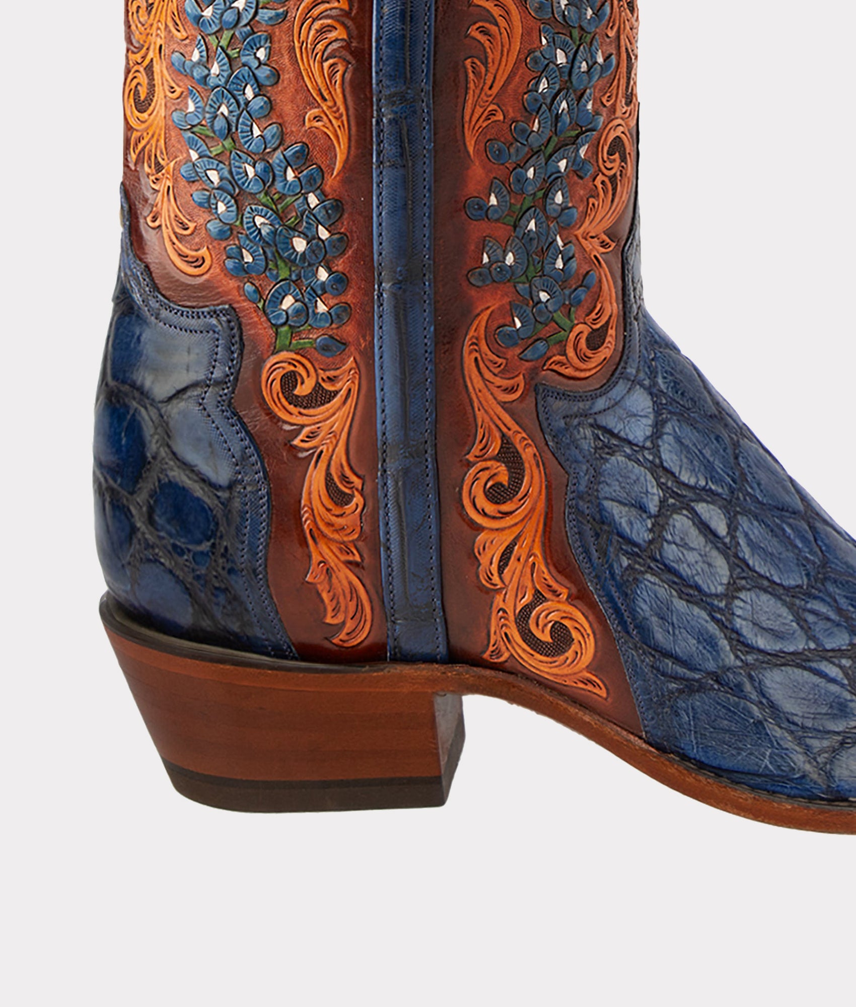 Women's Bluebonnet 140th Anniversary Boot in Cavalry Blue - Vintage Western Style Cowgirl Boots for Country Dancing & Rodeo Events