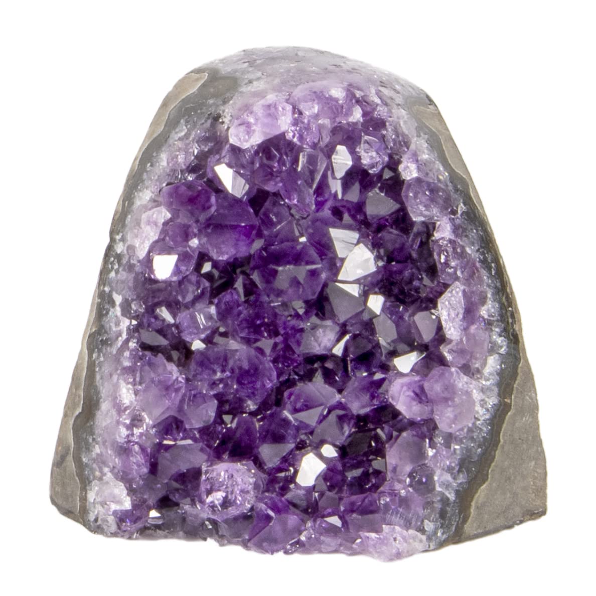 Natural Amethyst Geode Cluster - 0.3-0.5 lb Raw Purple Crystal for Healing, Reiki & Home Decor | Large Spiritual Quartz Specimen for Office, Meditation Space & Gift Giving