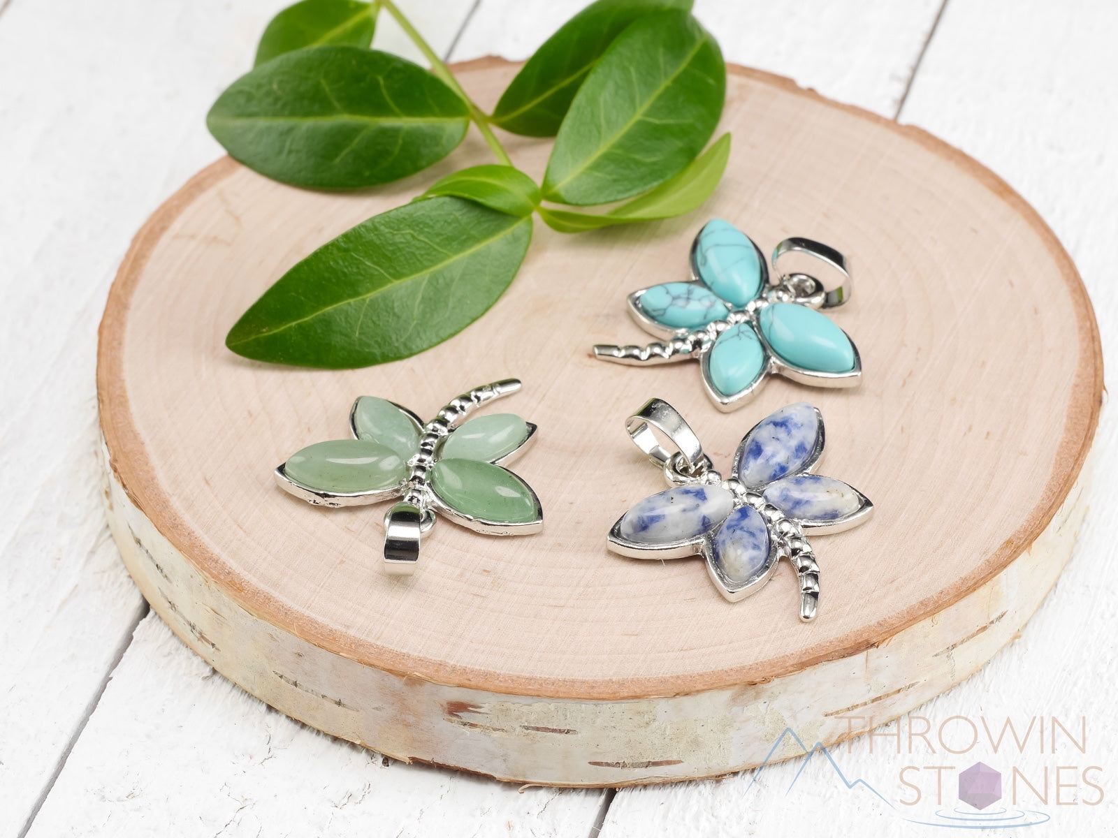 DRAGONFLY Crystal Pendant Necklace - Handmade Birthstone Gemstone Jewelry with Healing Crystals | Spiritual Gift for Women | Perfect for Meditation, Energy Healing & Special Occasions