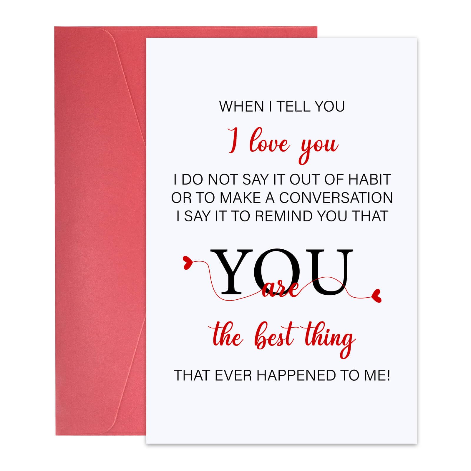 Romantic Valentine's Day Card for Husband - Heartfelt Love Message Greeting Card - Perfect Valentine's Gift for Him, Boyfriend & Special Man - Great for Anniversaries, Date Nights & Romantic Surprises