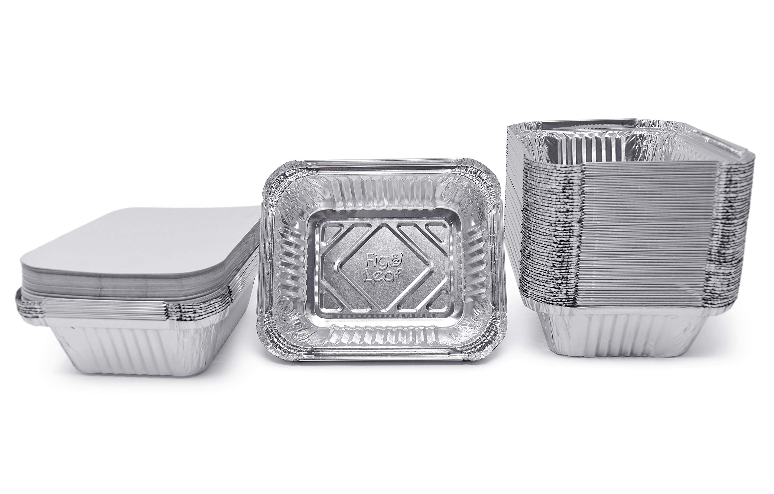 (480 Pack) Premium 1-LB Disposable Aluminum Foil Takeout Pans with Lids - 5.6
