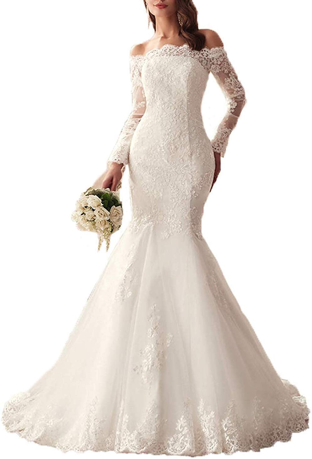 Elegant Lace A-Line Wedding Dress with Sweetheart Neckline - Chiffon Beach Bridal Gown for Romantic Ceremonies & Outdoor Weddings