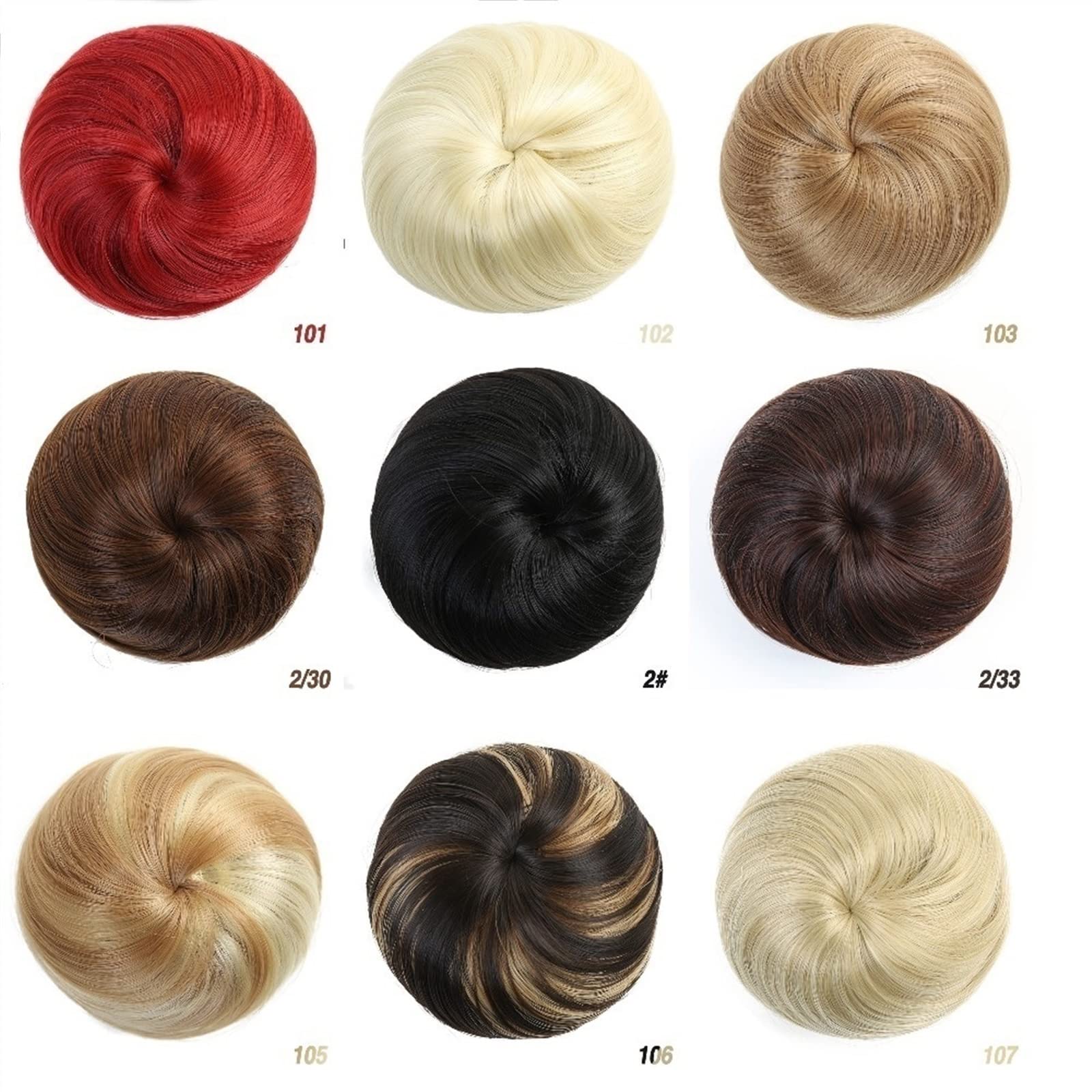 Bun Synthetic Hair Scrunchie - High-Temperature Fiber Hairpiece Ponytail Holder, Elastic Chignon Hair Clip for Women (Color 2) | Perfect for Work, Parties & Everyday Styling