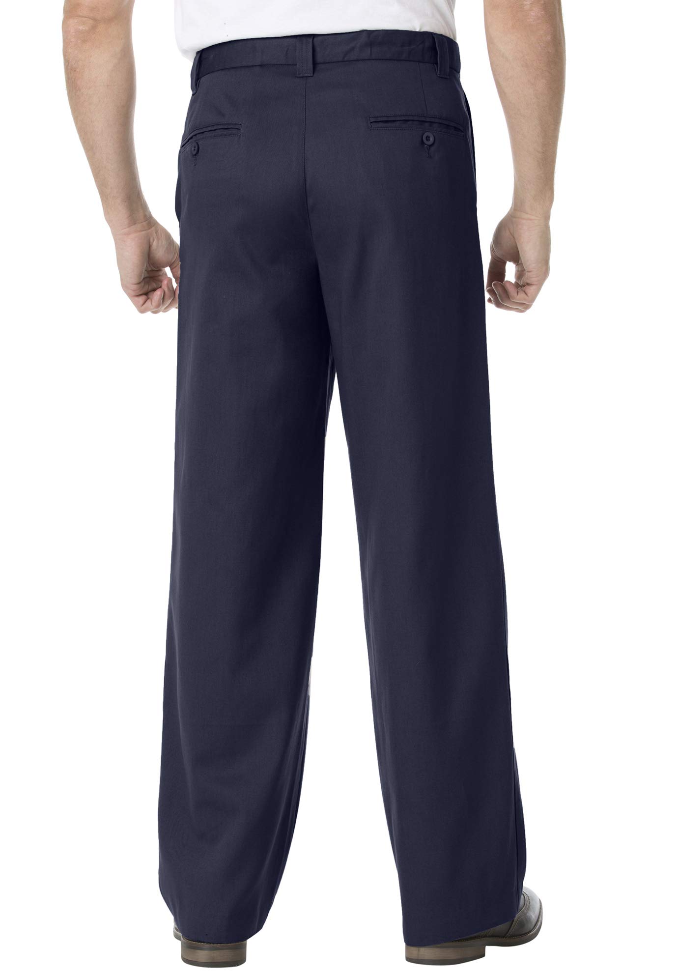 KingSize Men's Big & Tall Wrinkle-Free Expandable Waist Dress Pants for Work & Formal Occasions - Comfortable Office & Business Attire