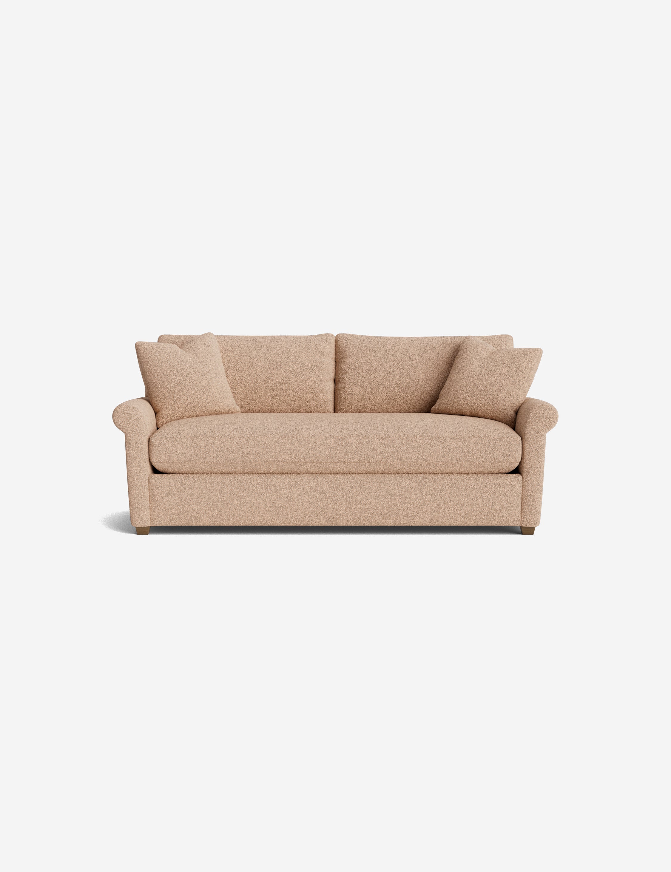 Everdeen Sofa - Modern Comfortable Living Room Couch for Small Spaces, Home Theater & Cozy Reading Nook - Grey Fabric Sectional with Reversible Chaise