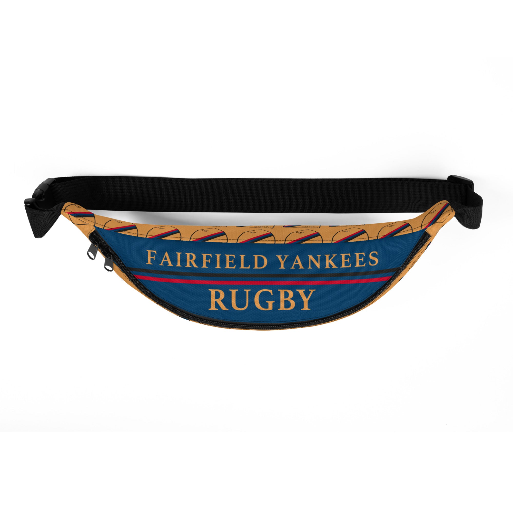 Fairfield Yankees RFC Fanny Pack - Adjustable Waist Pack for Running, Hiking & Travel - Sporty Crossbody Bag for Men & Women - Perfect for Gym, Concerts & Outdoor Adventures