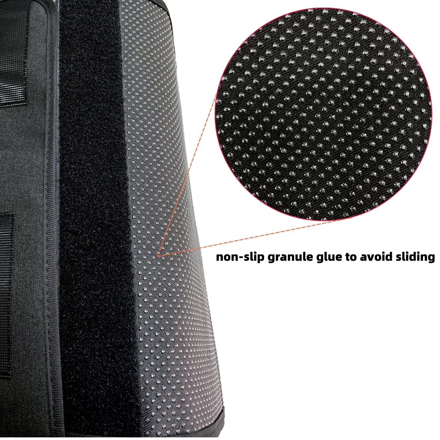 WANTY Sofa Armrest Organizer - Black Couch Caddy with Storage Pockets for Remote, Phone, Tablet, Books & Drinks | Perfect for Living Room, Bedroom & Office Use