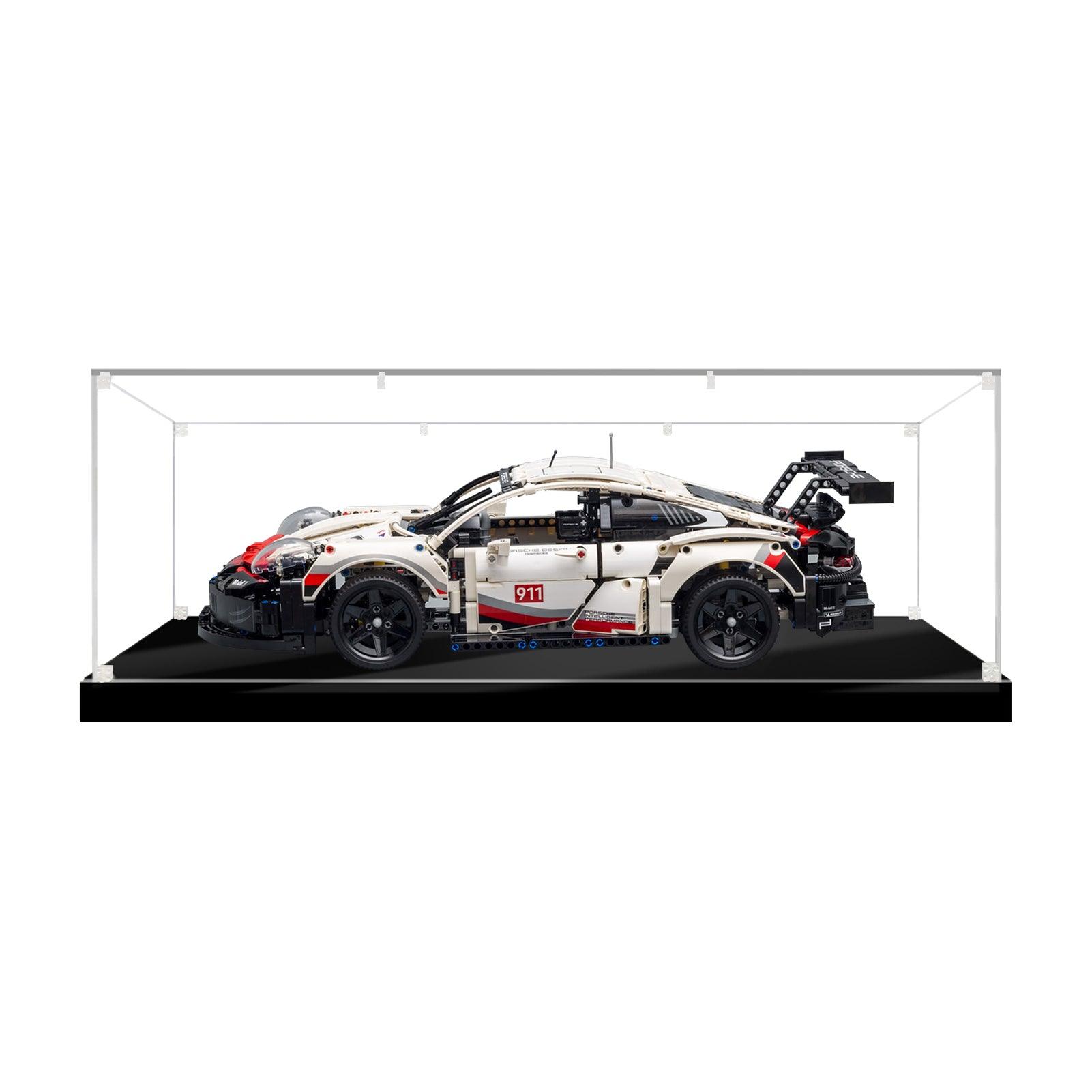Acrylic Display Case for LEGO 1:8 Scale Model Cars - Compatible with Sets 42083, 42096, 42125, 42056, 42115, 42172 - Perfect for Showcasing & Protecting Your LEGO Car Collection at Home or Office