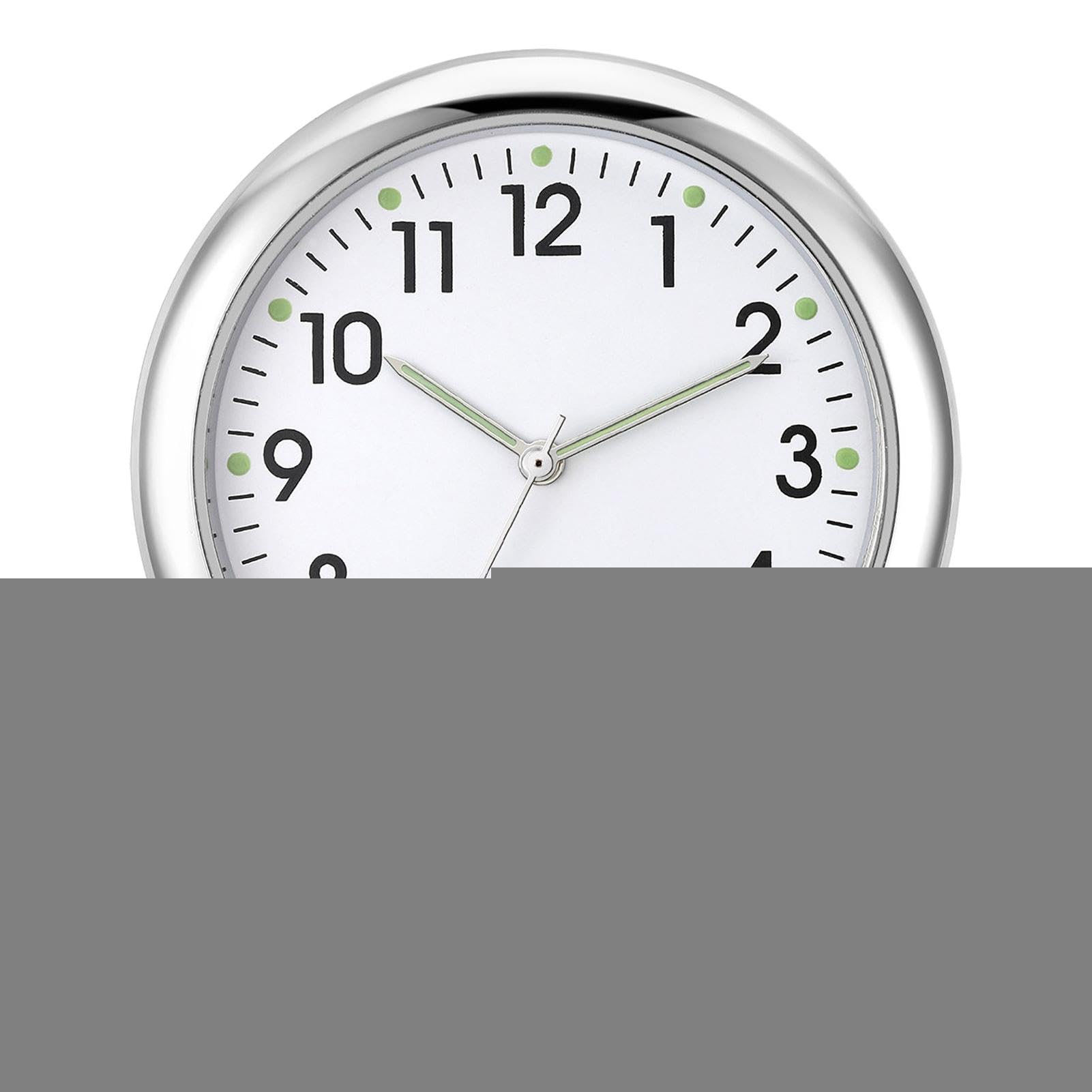 Analog Car Dashboard Clock - Lightweight Adhesive Stick-On Design for Cars, Boats & Motorcycles | Easy-to-Use Automotive Replacement Clock | Perfect for Road Trips, Commuting & Marine Navigation