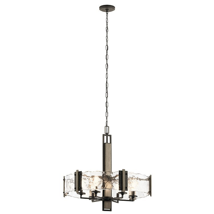 Aberdeen 6-Light Modern Chandelier - Elegant Crystal Ceiling Light Fixture for Dining Room, Living Room & Bedroom Lighting
