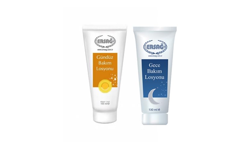 Natural Halal Face Care Set - Day & Night Lotion for Cleansing, Repair & Peeling | 2-Piece Skincare Routine for Glowing Skin at Home or Travel