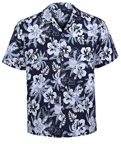 Navy White Floral