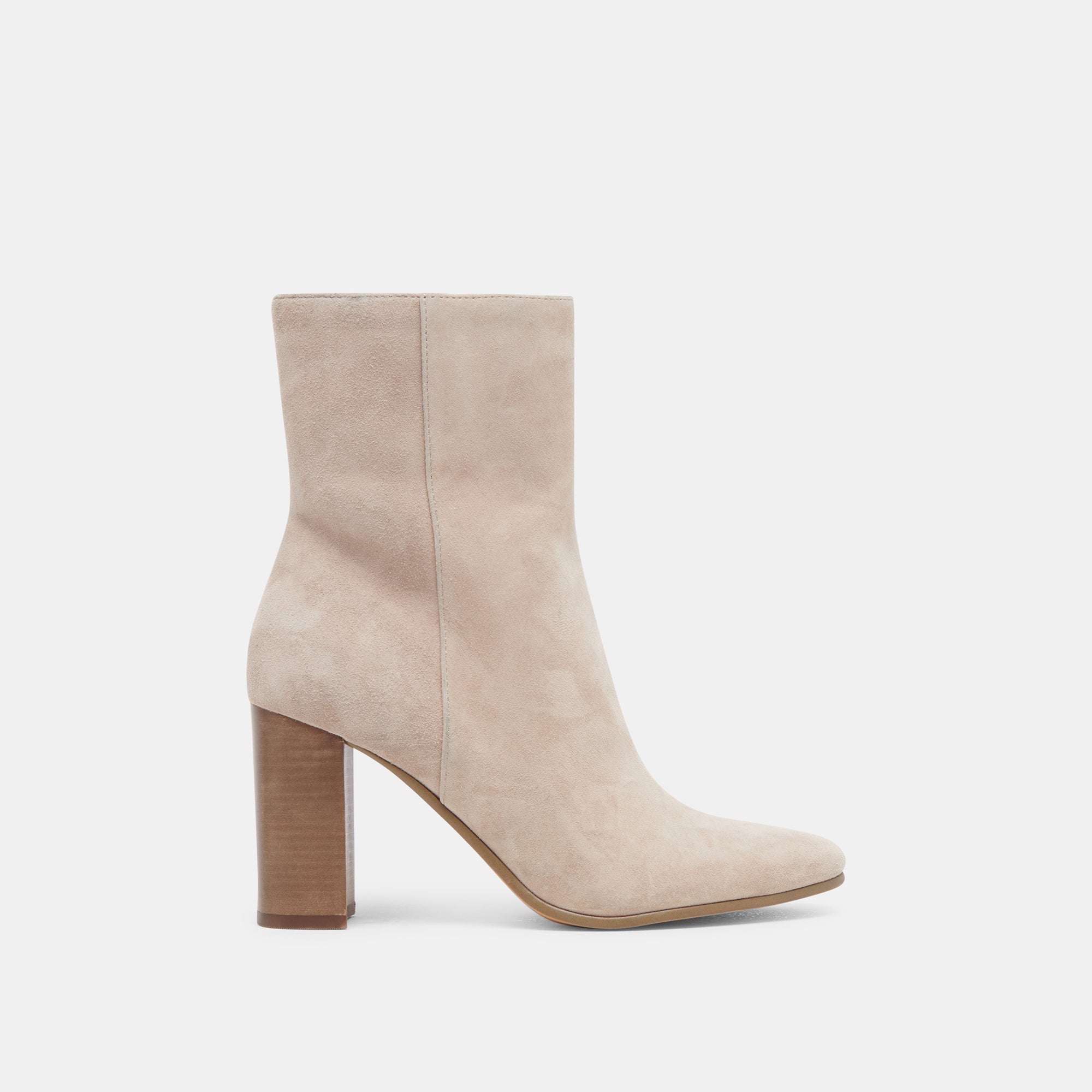 Suzy Taupe Suede Booties for Women - Comfortable & Stylish Ankle Boots for Fall & Winter Fashion, Office, and Casual Outings