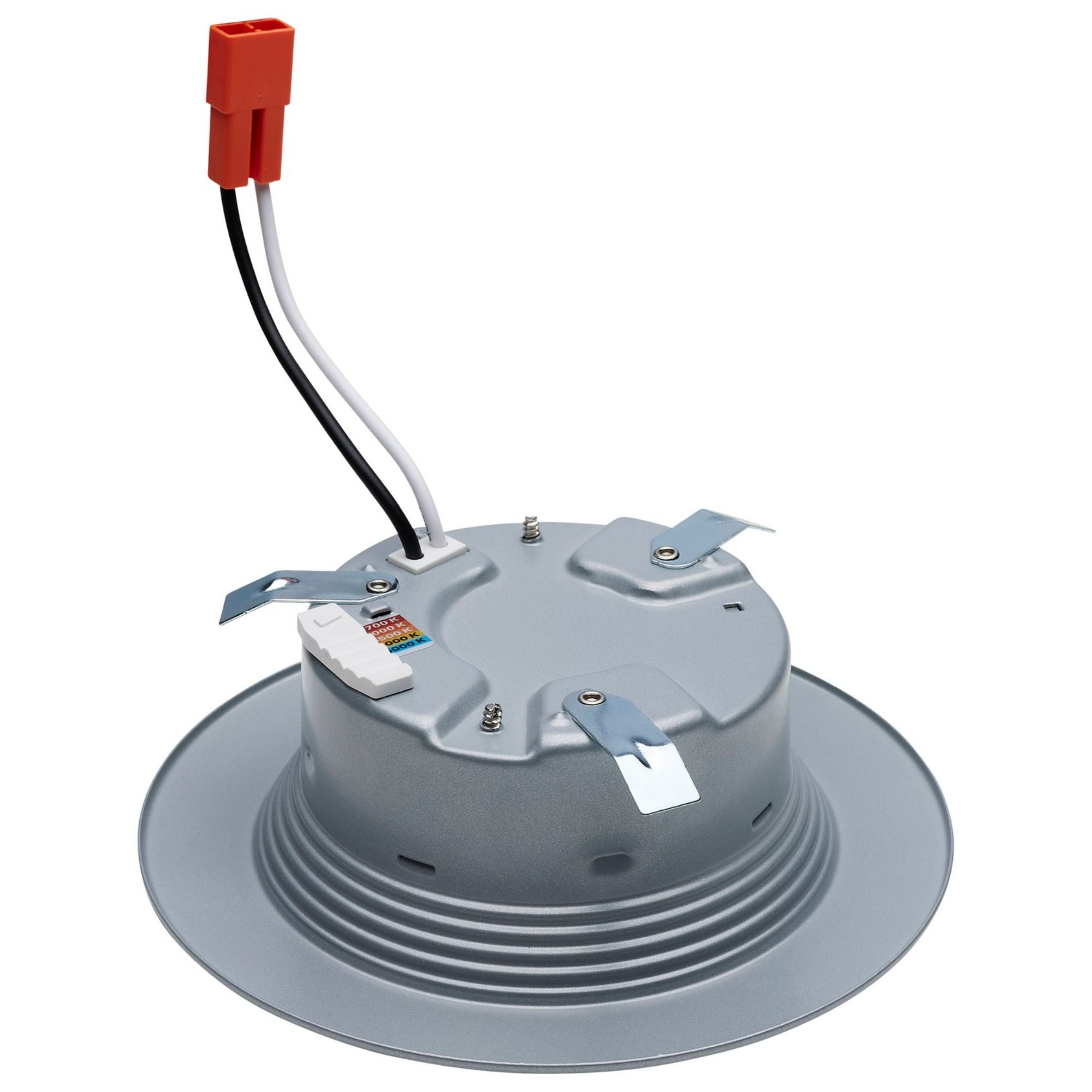 4 Pack Retrofit LED Recessed Can Lights - 7W, 600 Lumens, 5 Color Temperatures (2700K-5000K), Nickel Baffle Trim - Energy Efficient Downlights for Kitchen, Living Room & Bedroom Ceiling Lighting