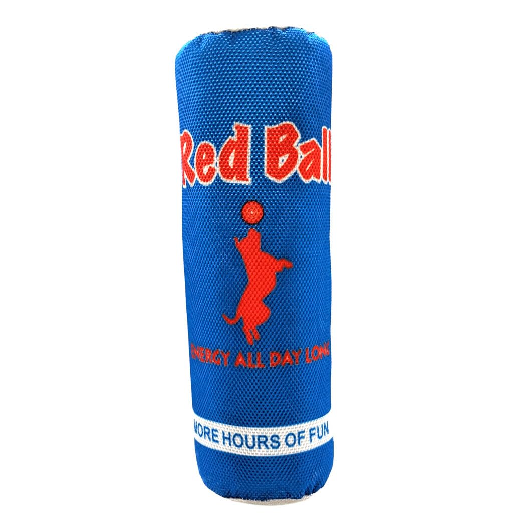 SPOT by Ethical Products Fun Foods Dog Toys - Interactive Squeaky Plush Chew Toy for Small & Large Dogs - Durable Playtime Toy for Puppies & Adult Dogs - Perfect for Indoor & Outdoor Play - Red Ball
