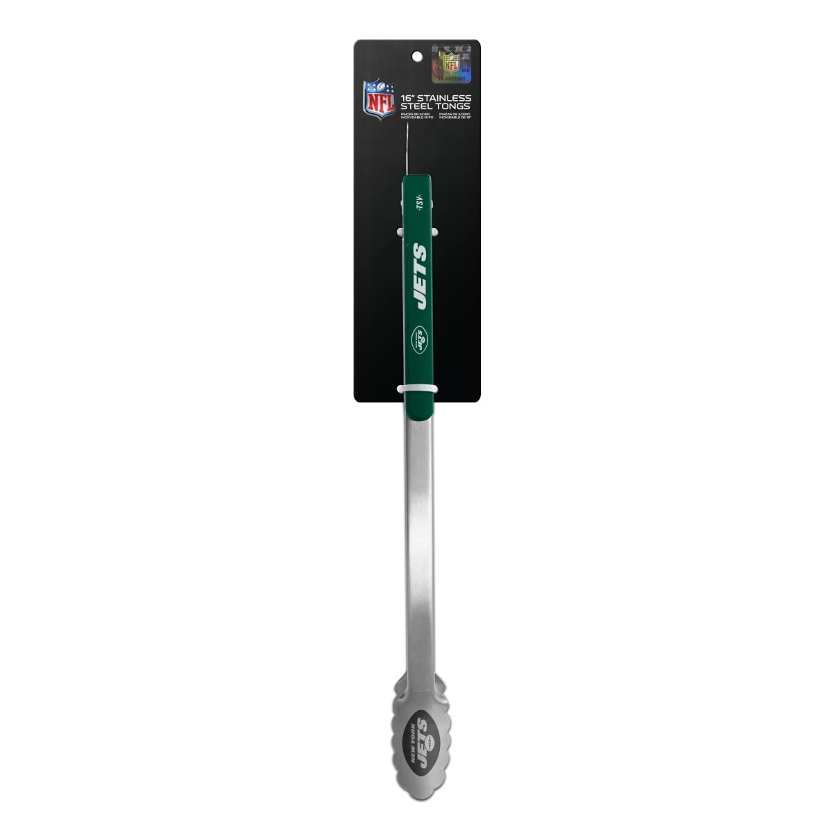 NFL Team Logo Unisex BBQ & Kitchen Tongs - Heavy Duty Grilling Utensils for Outdoor Cooking, Tailgating & Game Day Parties