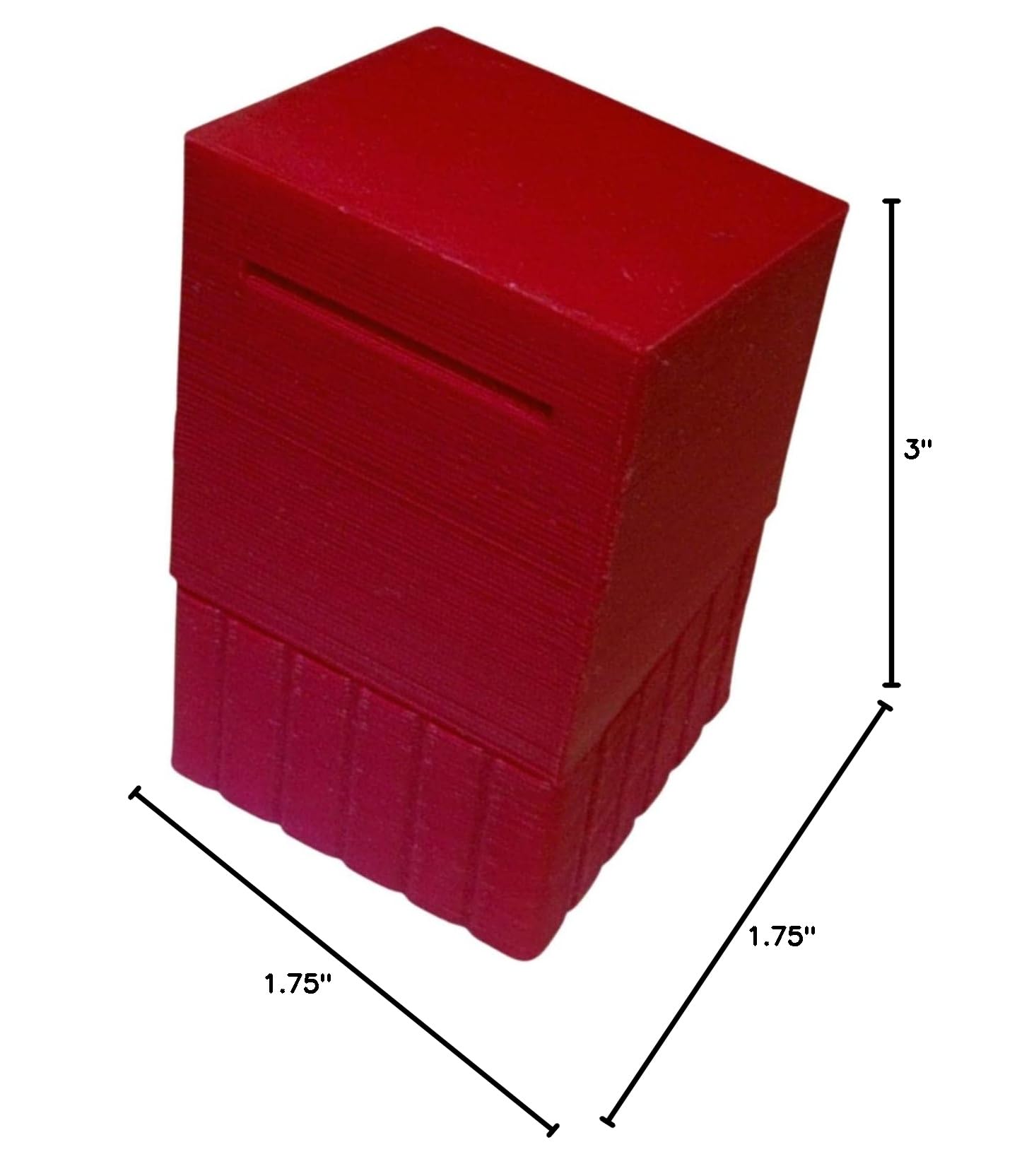USPS Compatible Mailbox Shaped Postage Stamp Dispenser for Roll Stamps - Made in USA (PR156-RED) - Perfect for Home, Office & Mailing Stations