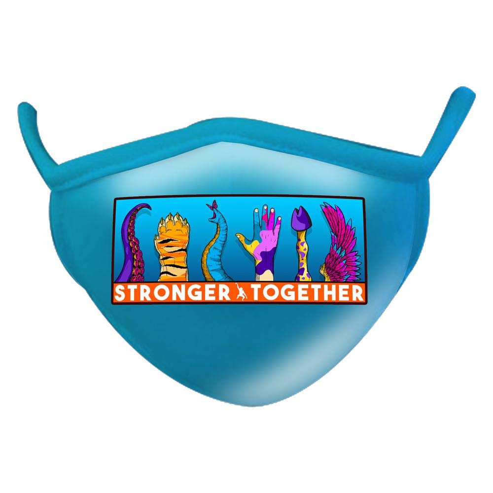 Wild Republic Wild Smiles Reusable Washable Half Face Mask - Comfortable & Breathable for Outdoor Activities, Travel, and Daily Protection