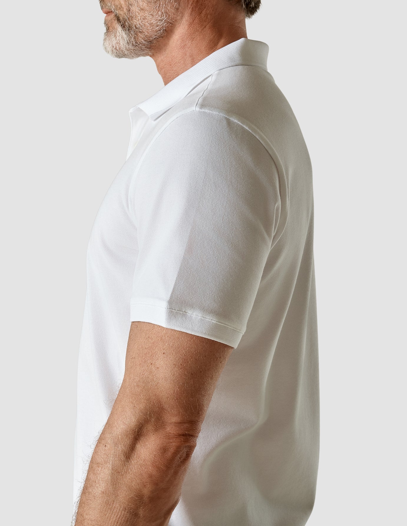 Premium Men's Pique Polo Shirt - Classic White Cotton Short Sleeve Golf Shirt for Casual & Business Wear | Perfect for Office, Golf, and Summer Outings
