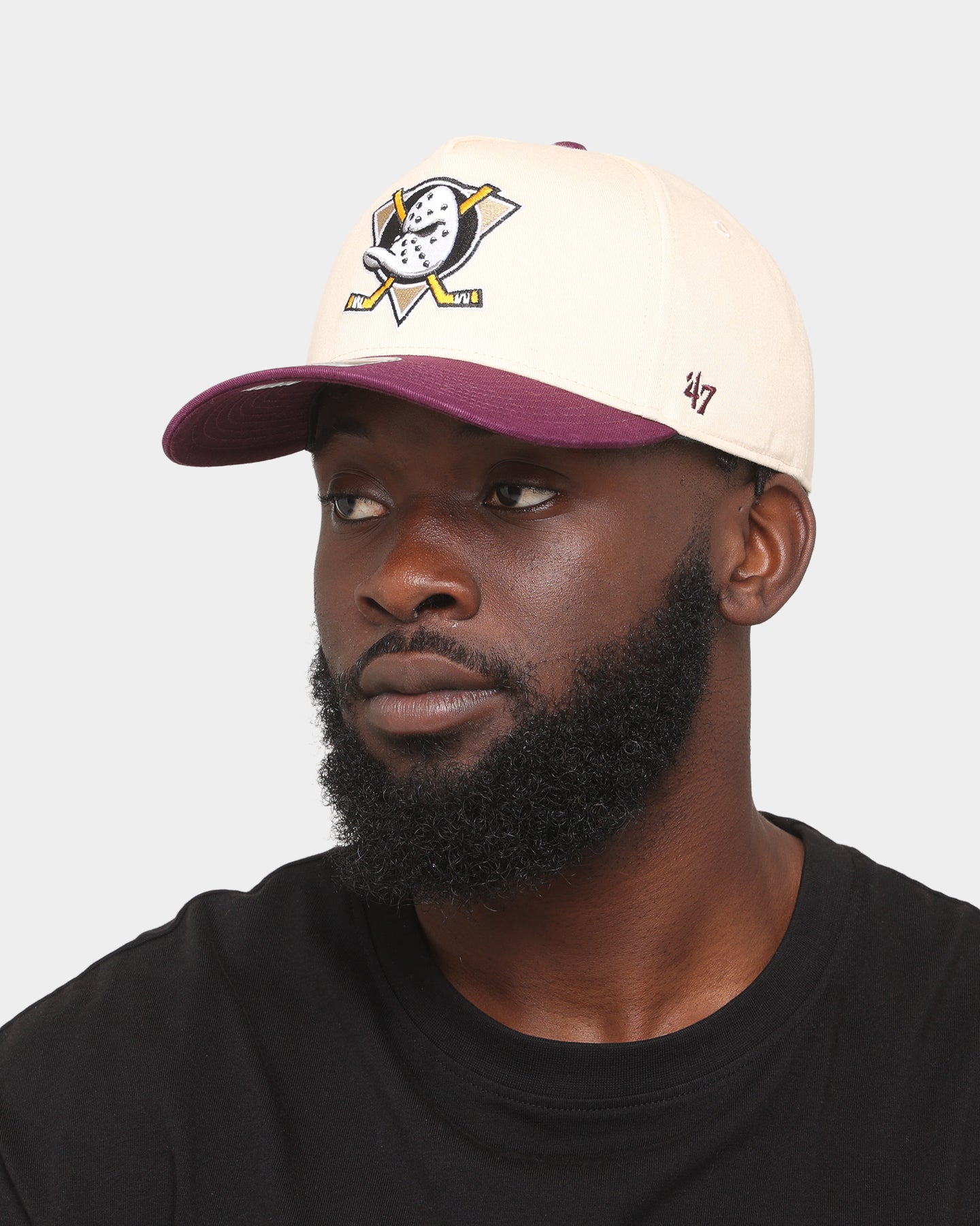 47 Brand Anaheim Ducks 'Ducks' Legend Replica '47 MVP DT Snapback Natural Hat - Official NHL Licensed Adjustable Baseball Cap for Men & Women - Perfect for Game Day, Sports Fans & Streetwear Fashion