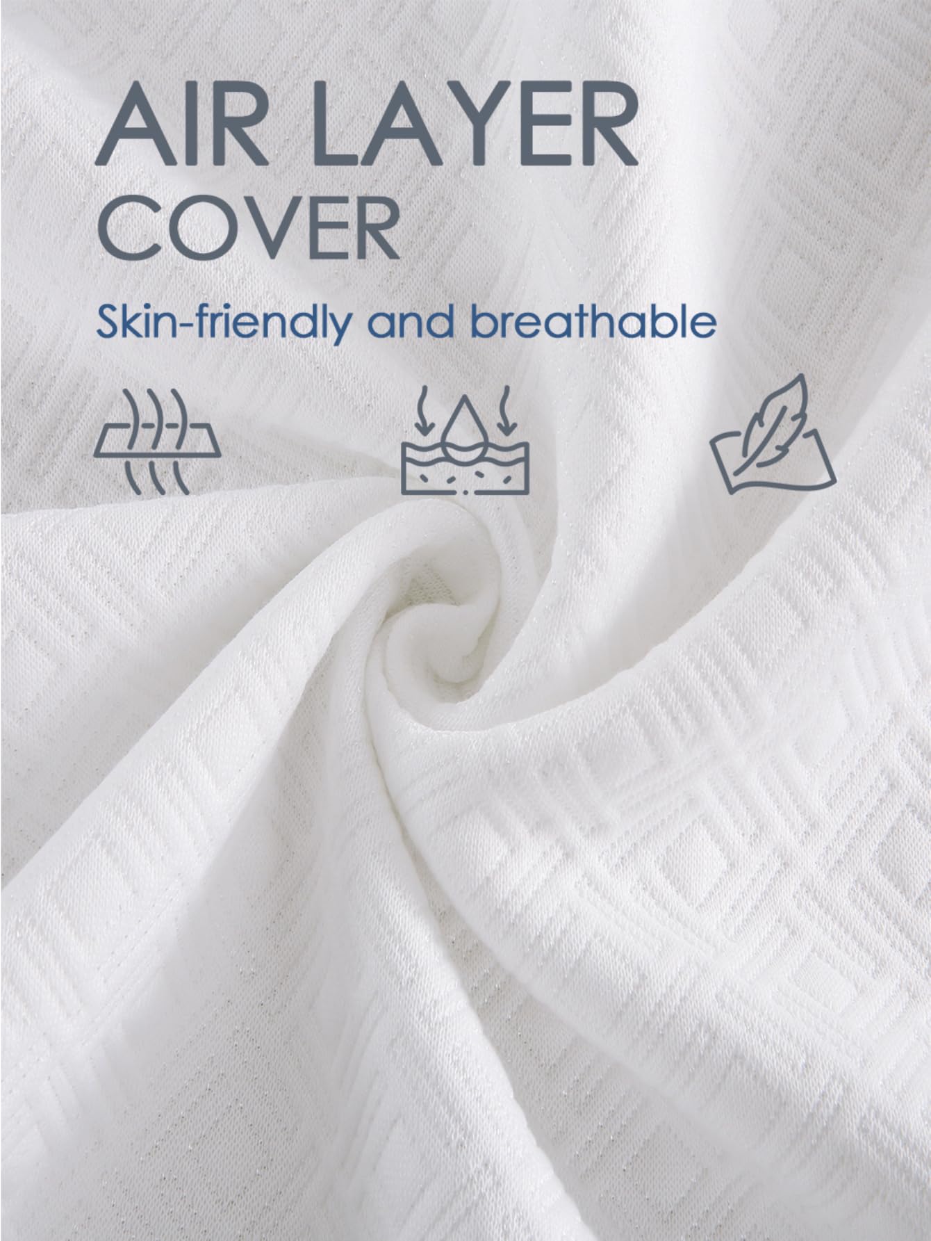 GARVEE 3 Inch King Size Memory Foam Mattress Topper - Cooling Gel Infused, Premium Soft & Breathable, Non-Slip Design with Removable Washable Cover, CertiPUR-US Certified - Perfect for Hot Sleepers, Back Pain Relief & Guest Bed Comfort