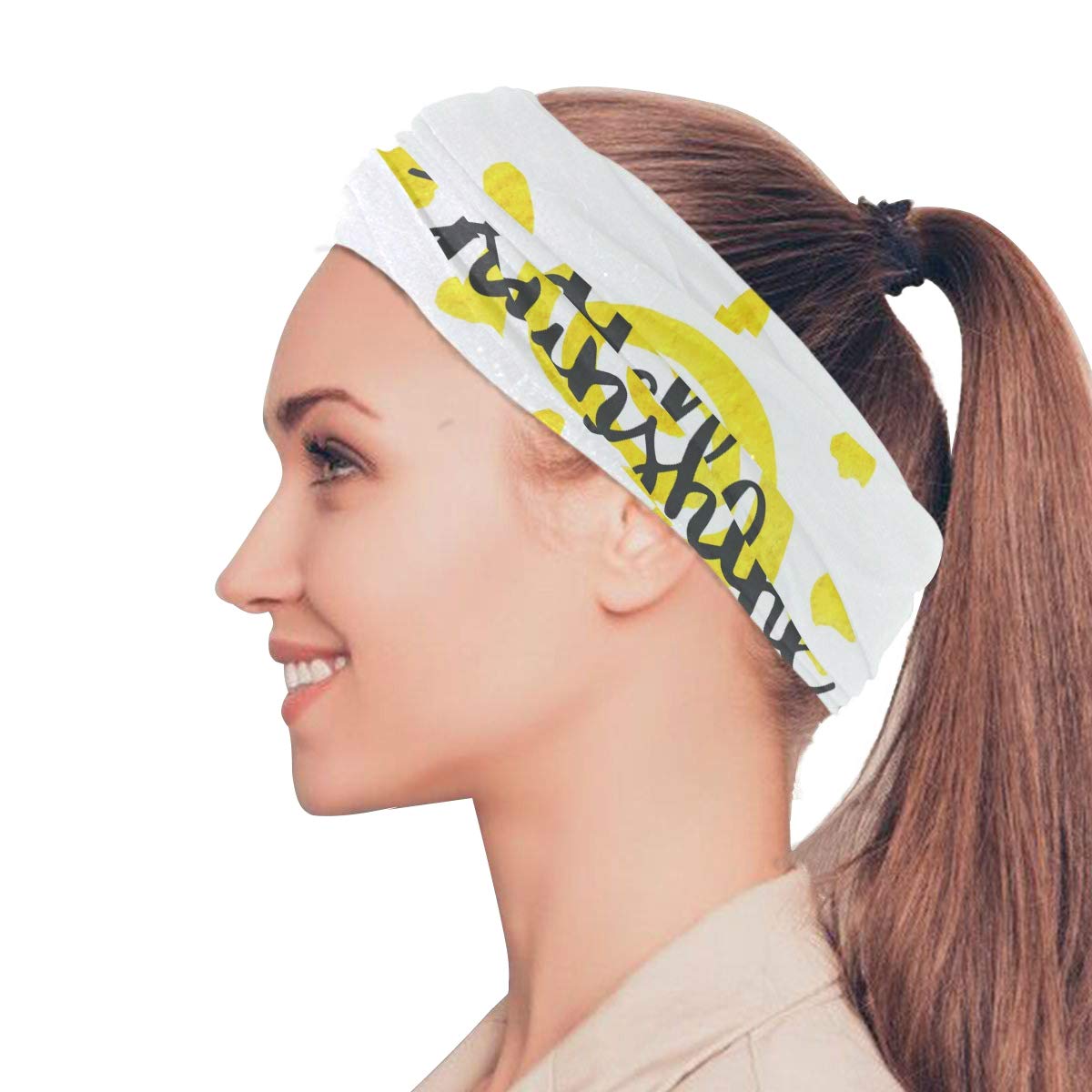 Breathable Bandana Face Mask & Neck Gaiter - UV Protection Hello Sunshine Headband for Women & Men | Perfect for Running, Cycling, Hiking & Outdoor Activities
