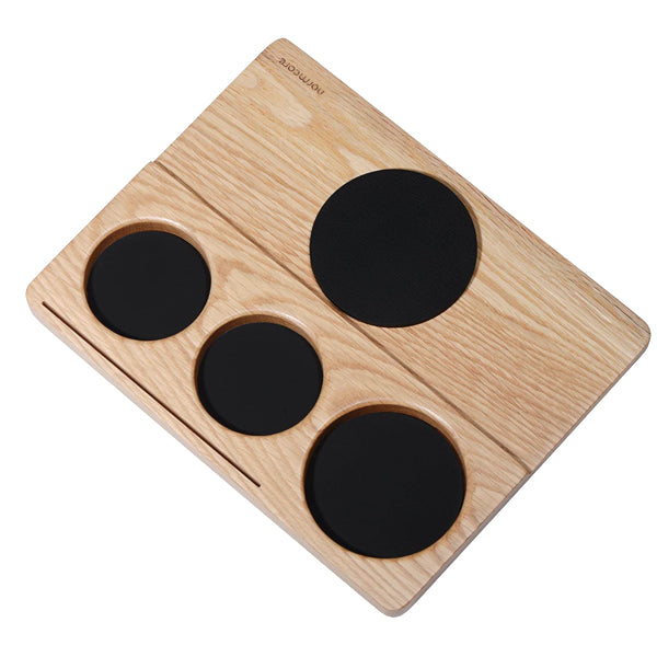Premium Wooden Normcore Tamping Mat Station for Espresso - Barista-Grade Coffee Accessory for Home & Professional Use