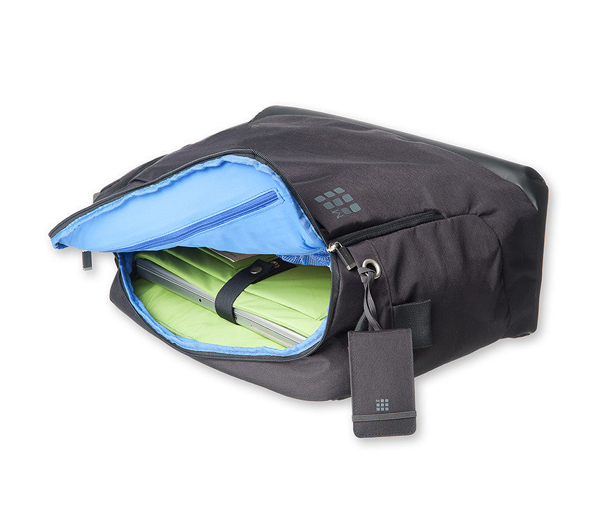 Moleskine Mycloud Horizontal Weekender Bag - 15 Inch Laptop Backpack for Digital Devices - Perfect for Travel, Work & School (Black)