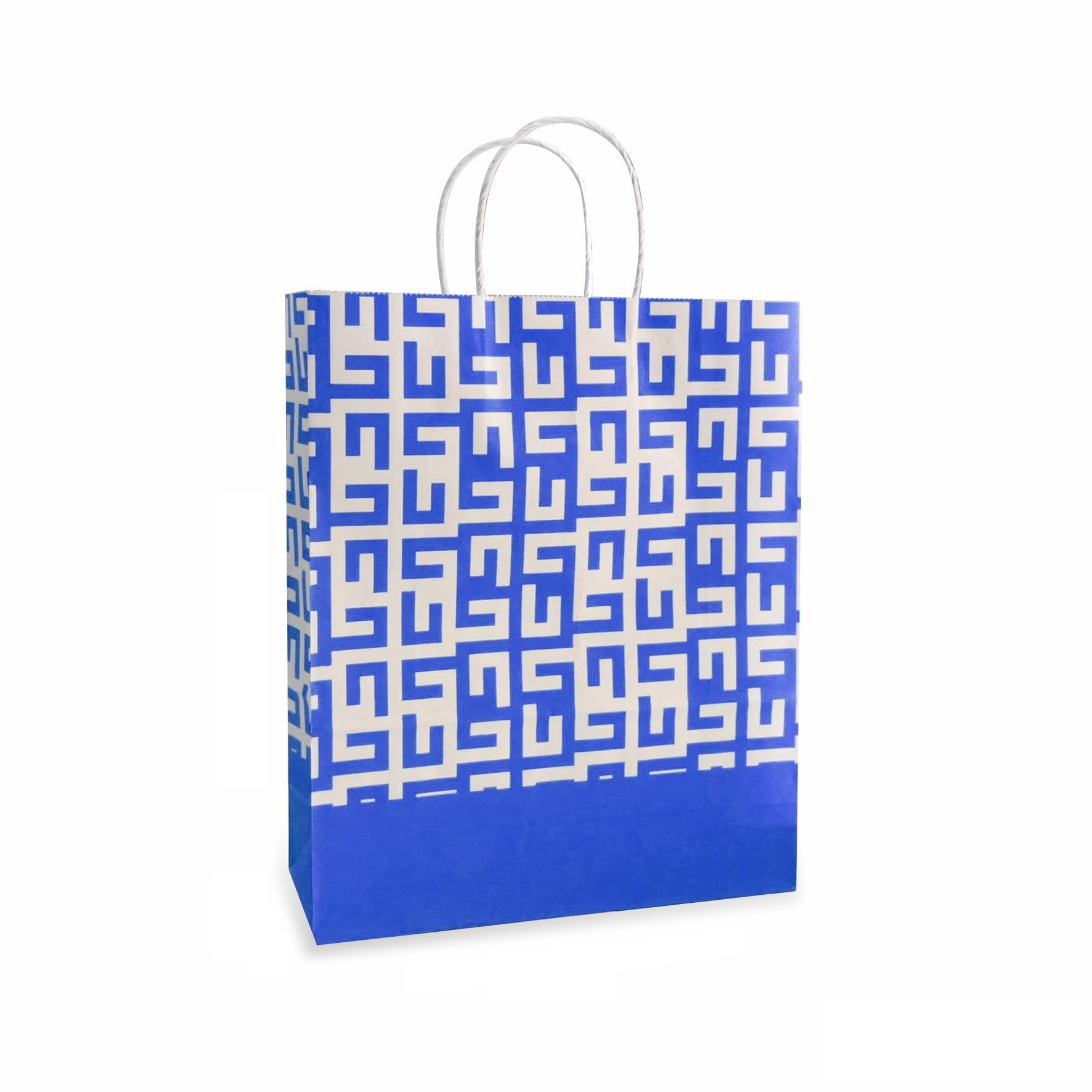 Eco-Friendly Blue Printed Paper Bags - 90 GSM, Pack of 12, Beautiful Design for Diwali, Weddings, Birthdays, Return Gifts, Thank You Hampers - Perfect for Party Favors, Gift Wrapping & Sustainable Packaging