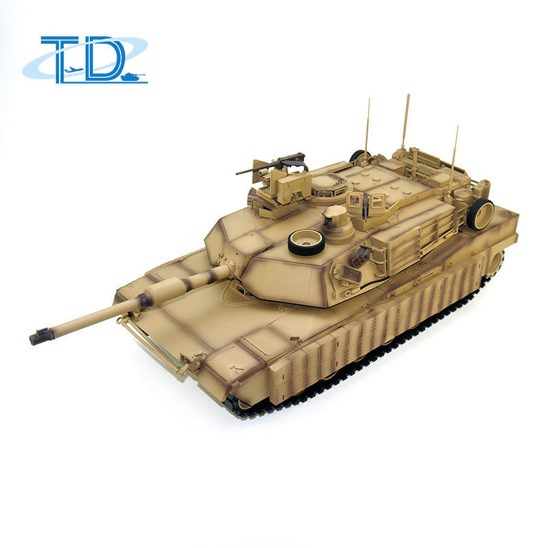 1/16 Scale Tongde RC Infrared Battle Tank - Radio Controlled Panzer M1A2 Abrams SEP V2 Electric Military Tank with 320° Rotation, Barrel Recoil & BB Unit - Realistic Simulation Model for War Games, Collectors & Battle Scenes