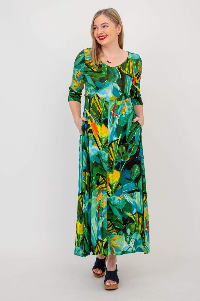 Eco-Friendly Coco Dress by Greenroom | Soft Linen & Bamboo Blend | Perfect for Summer Outings & Beach Vacations