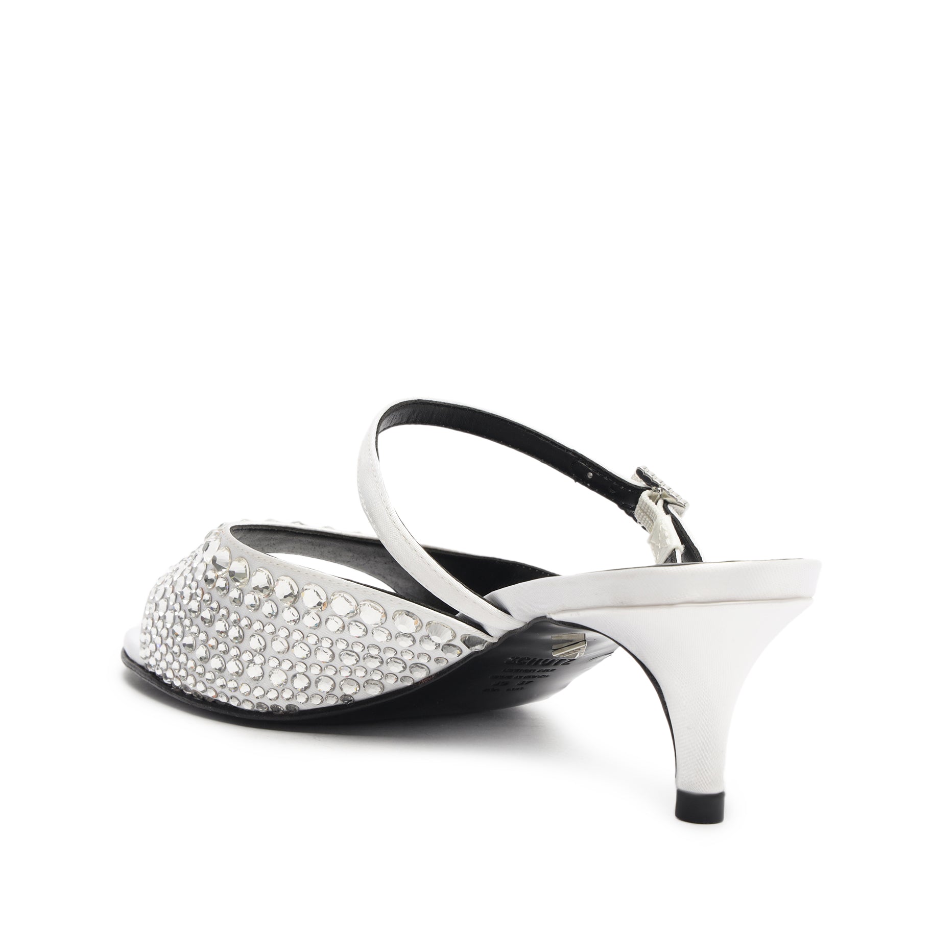 Louise Low Satin Sandal - Women's Comfortable Dress Sandals for Wedding & Evening Events | Elegant Satin Strappy Heels for Prom, Party & Special Occasions
