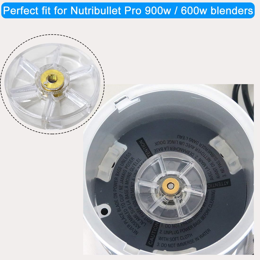 Nutribullet Replacement Gasket Rubber Seal Rings - Compatible with 600W & Pro 900W Series - Blender Motor Base Top Gears Accessories - Perfect for Smoothie Making, Juicing and Food Processing