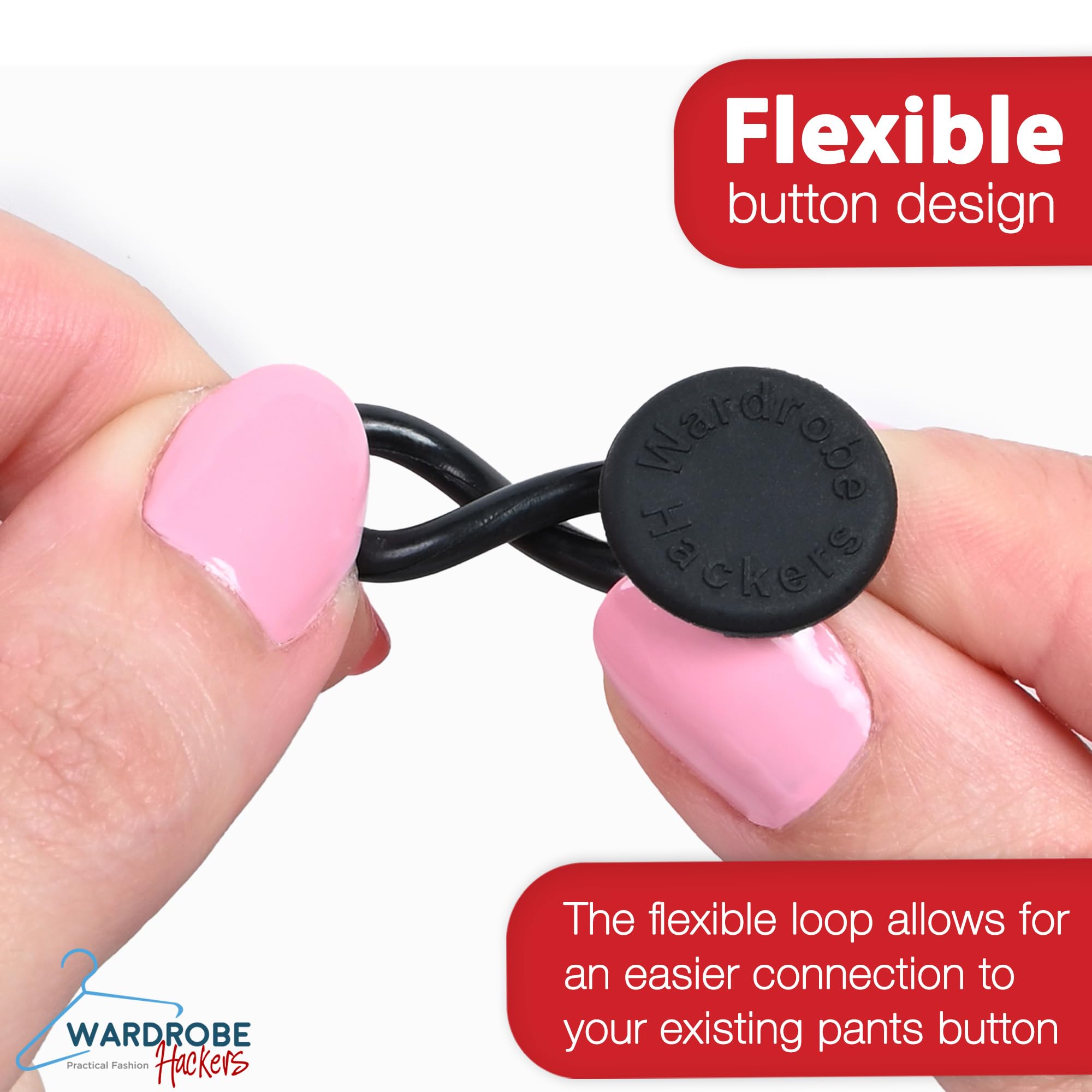 Flexible Waist Extenders for Jeans & Pants - Perfect Fit Solution