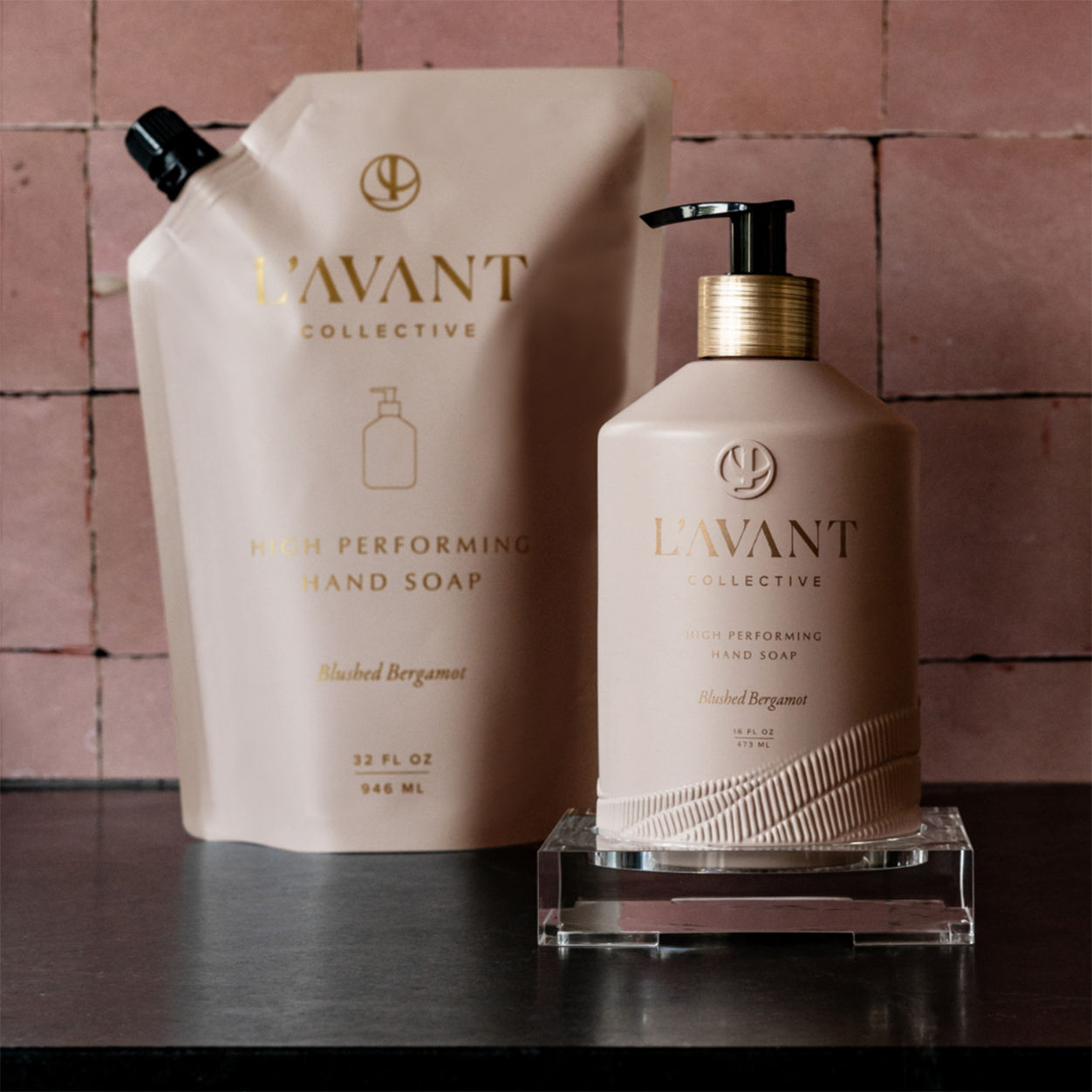 Premium Hand Soap Refill - Blushed Bergamot Scent | Gentle & Effective for Daily Hand Washing | Perfect for Home, Office & Public Restrooms