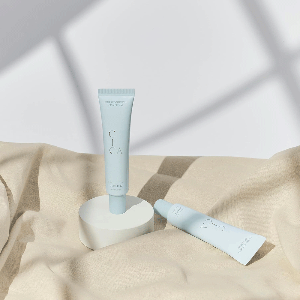 AIPPO Expert Soothing Cica Cream 40ml - Korean Skin Repair for Dry, Sensitive & Acne-Prone Skin | Perfect for Night Care & Post-Procedure Recovery