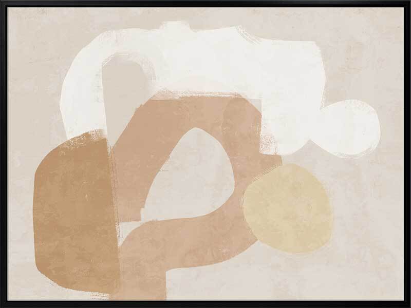 At Ease Neutral Canvas Art Print - Modern Abstract Wall Decor for Living Room, Bedroom & Office - Perfect for Home Decor & Gift Giving