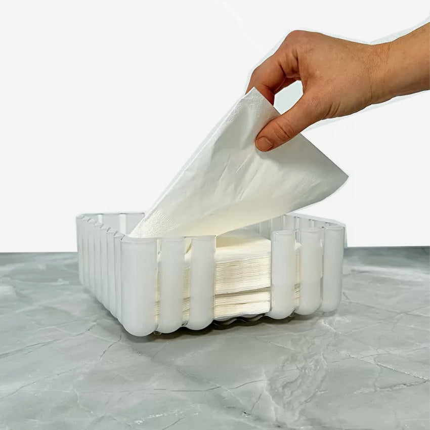 Guzzini Dolcevita Napkin Holder - Elegant Tableware for Dining & Entertaining - Perfect for Restaurants, Weddings, and Home Decor