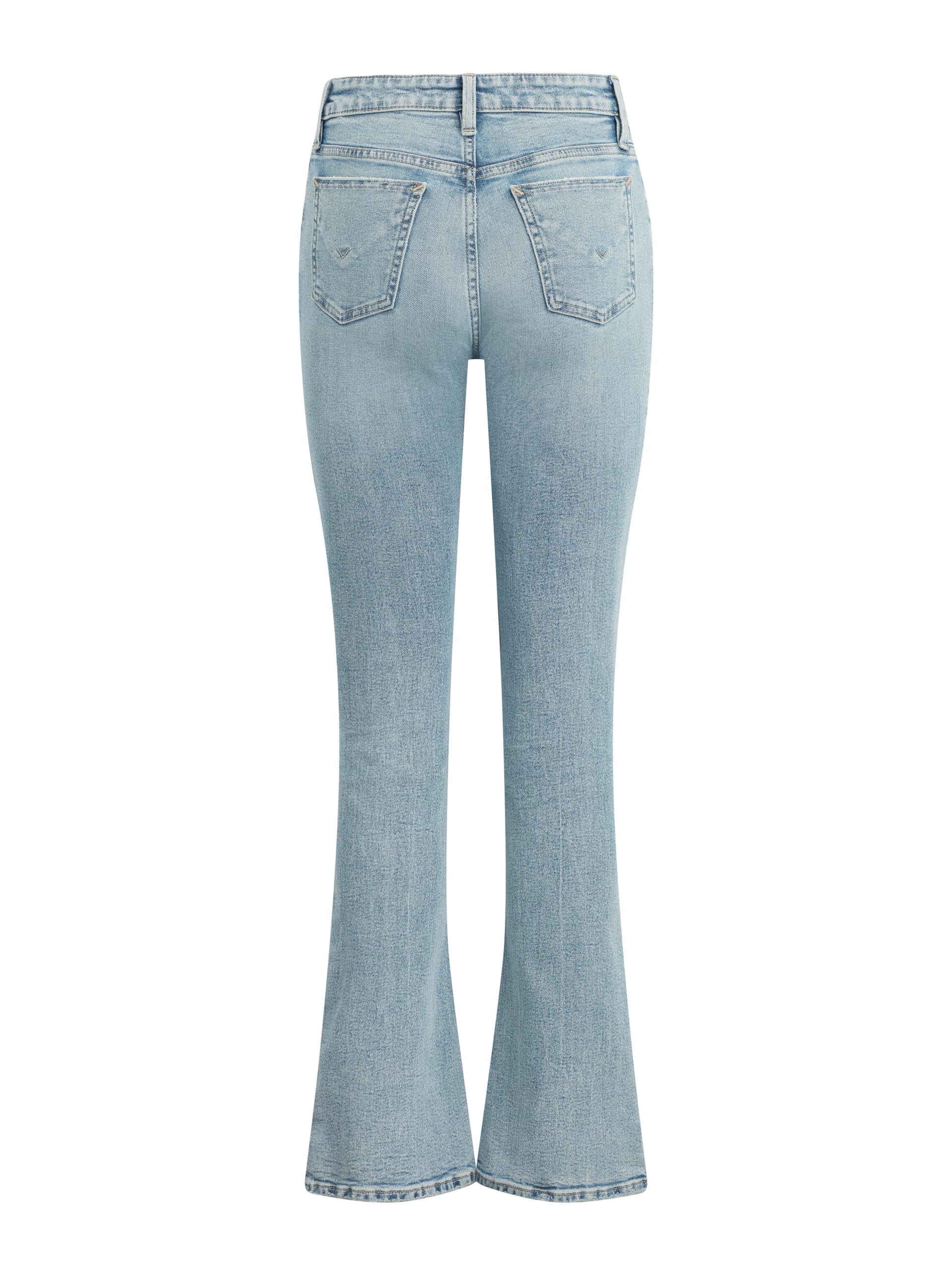 HUDSON Women's Barbara High-Rise Bootcut Jeans - Slim Fit Stretch Denim Pants for Casual Wear & Night Out