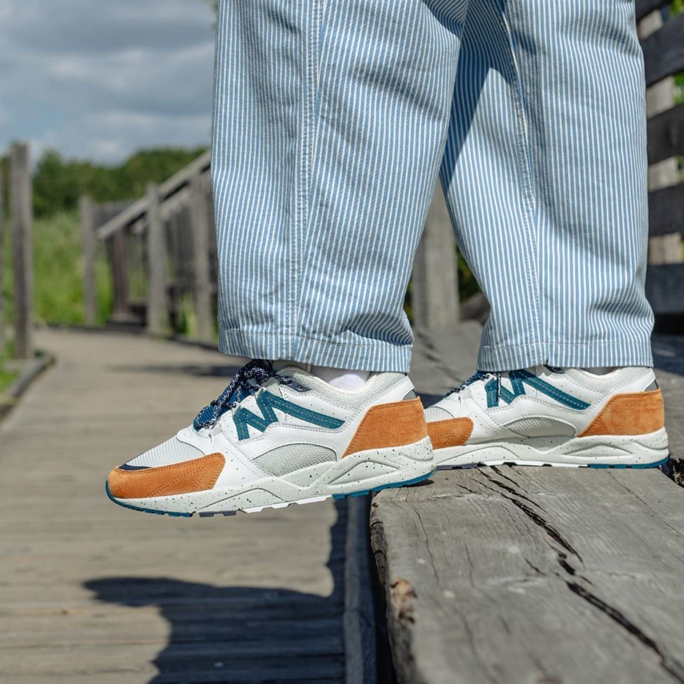 FUSION 2.0 NUGGET / DEEP LAGOON - Premium Comfort Sneakers for Men & Women | Trendy Casual Shoes for Walking, Running & Everyday Wear
