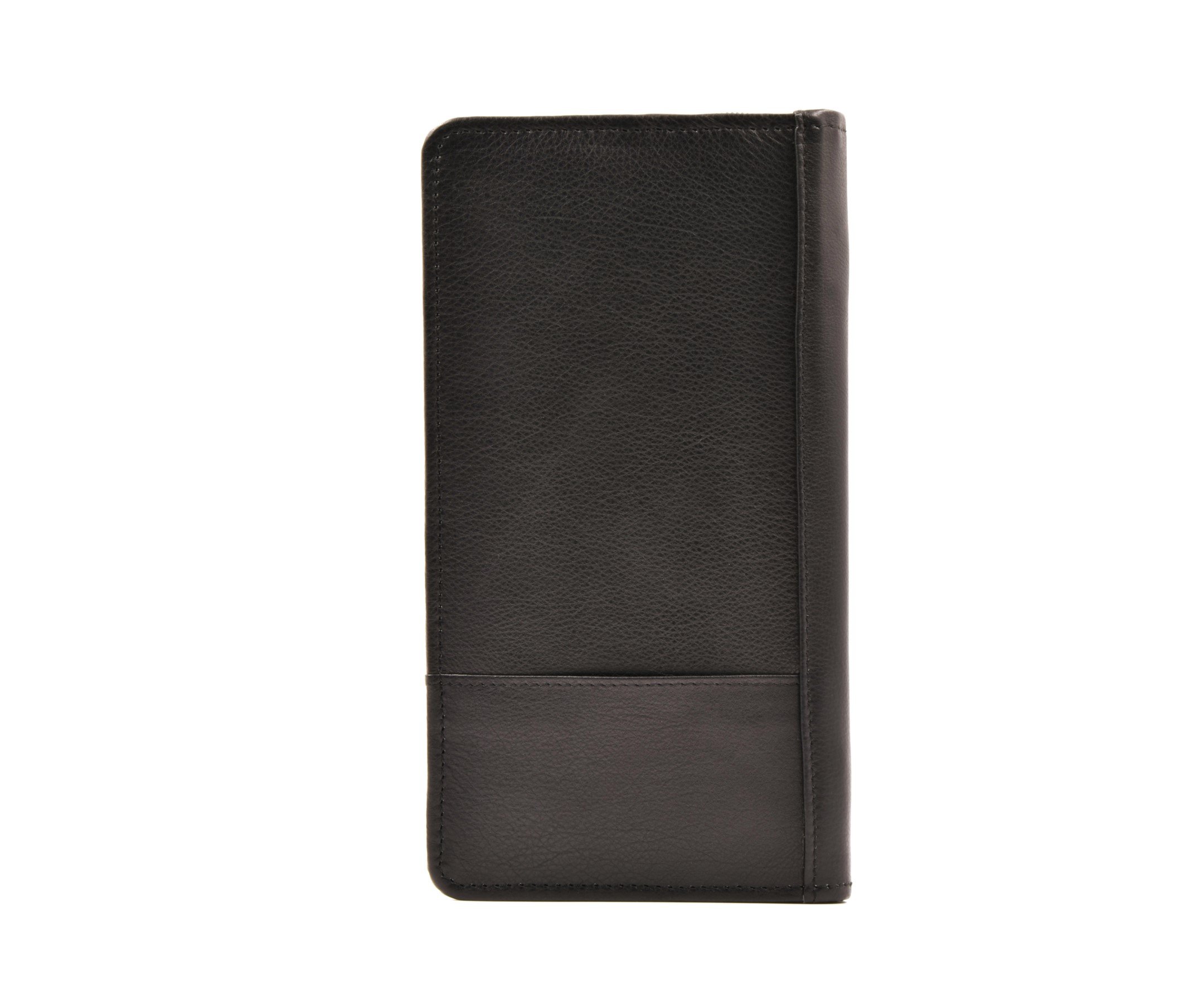 Premium ASHLIN RFID Blocking Passport & Ticket Wallet - Genuine Leather Travel Organizer for Secure Document Storage - Perfect for International Travel & Business Trips [RFIDT7774-18-01]